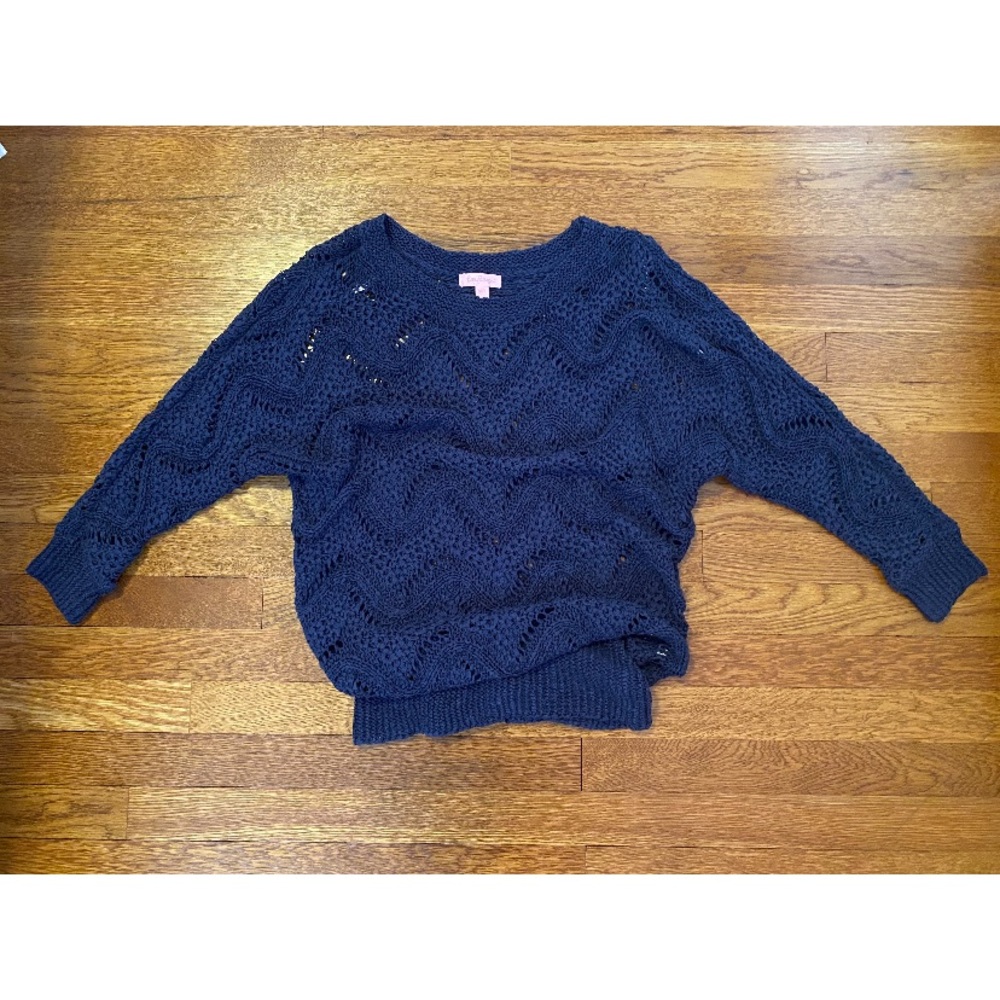 Lilly Pulitzer Chevron Crochet Sweater